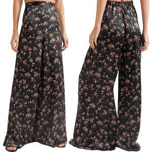 Cami NYC Floral-Print Silk-Charmeuse Wide-Leg Pants Size XS
